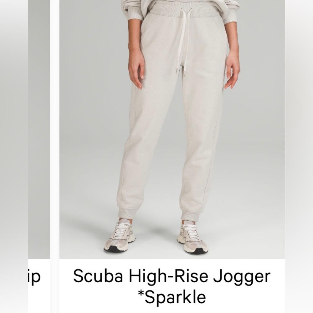 Lulu lemon Scuba high rise jogger sparkle